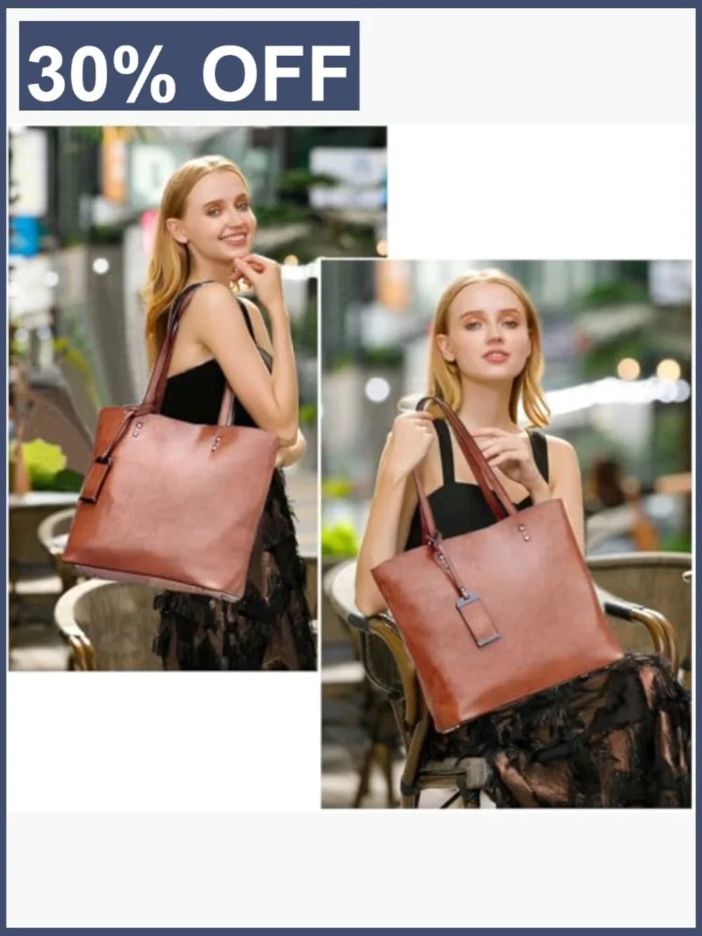 Vegan Leather Women's Satchel Handbag Tote Shoulder Bag Large Purse with